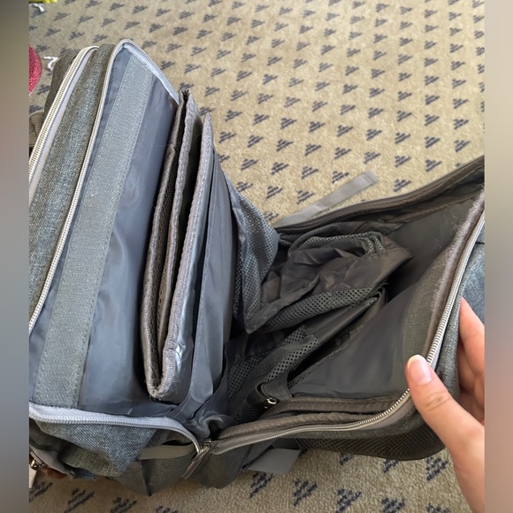 Grey Diaper Bag Backpack - Picture 9 of 11